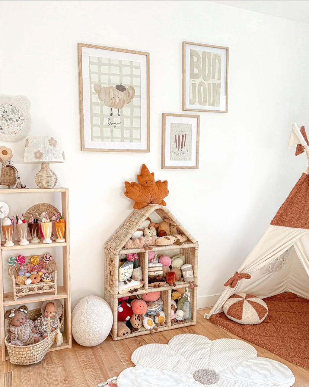 Bonjour Word Art Print