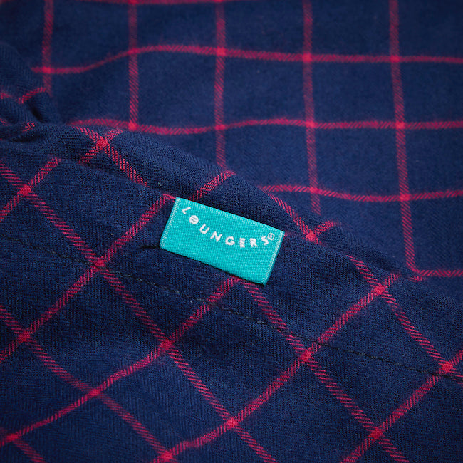 Men Atlantic Puffin Loungers Pink and Blue Checked