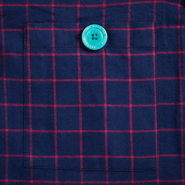 Men Atlantic Puffin Loungers Pink and Blue Checked