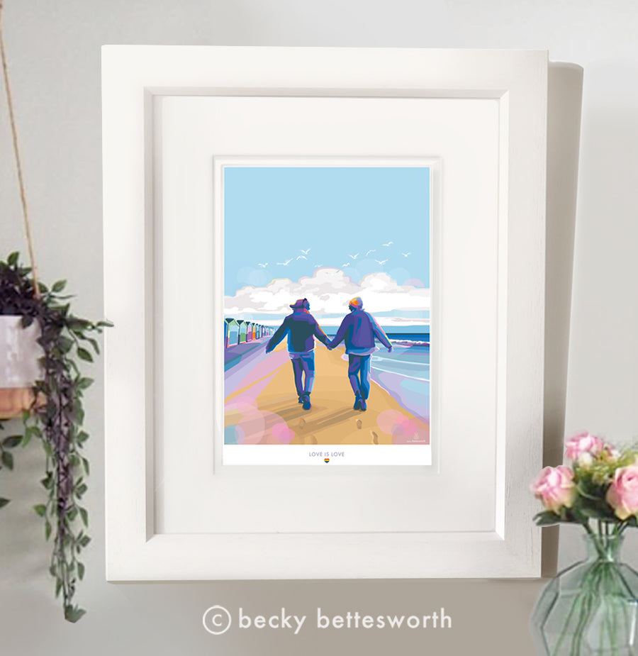 Love is Love Rainbow Print Poster