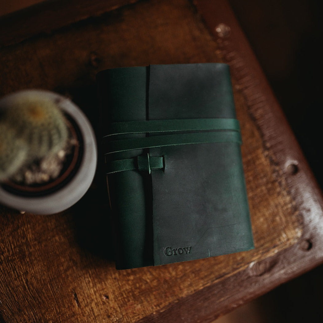 Evergreen Leather Journal