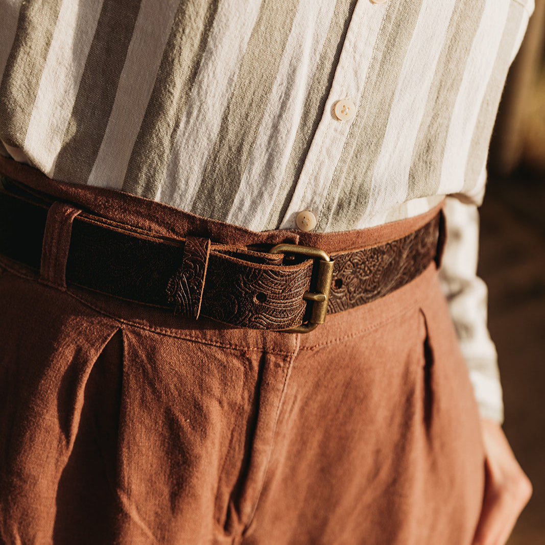 Leather Belt in Full Grain Vegetable Tanned