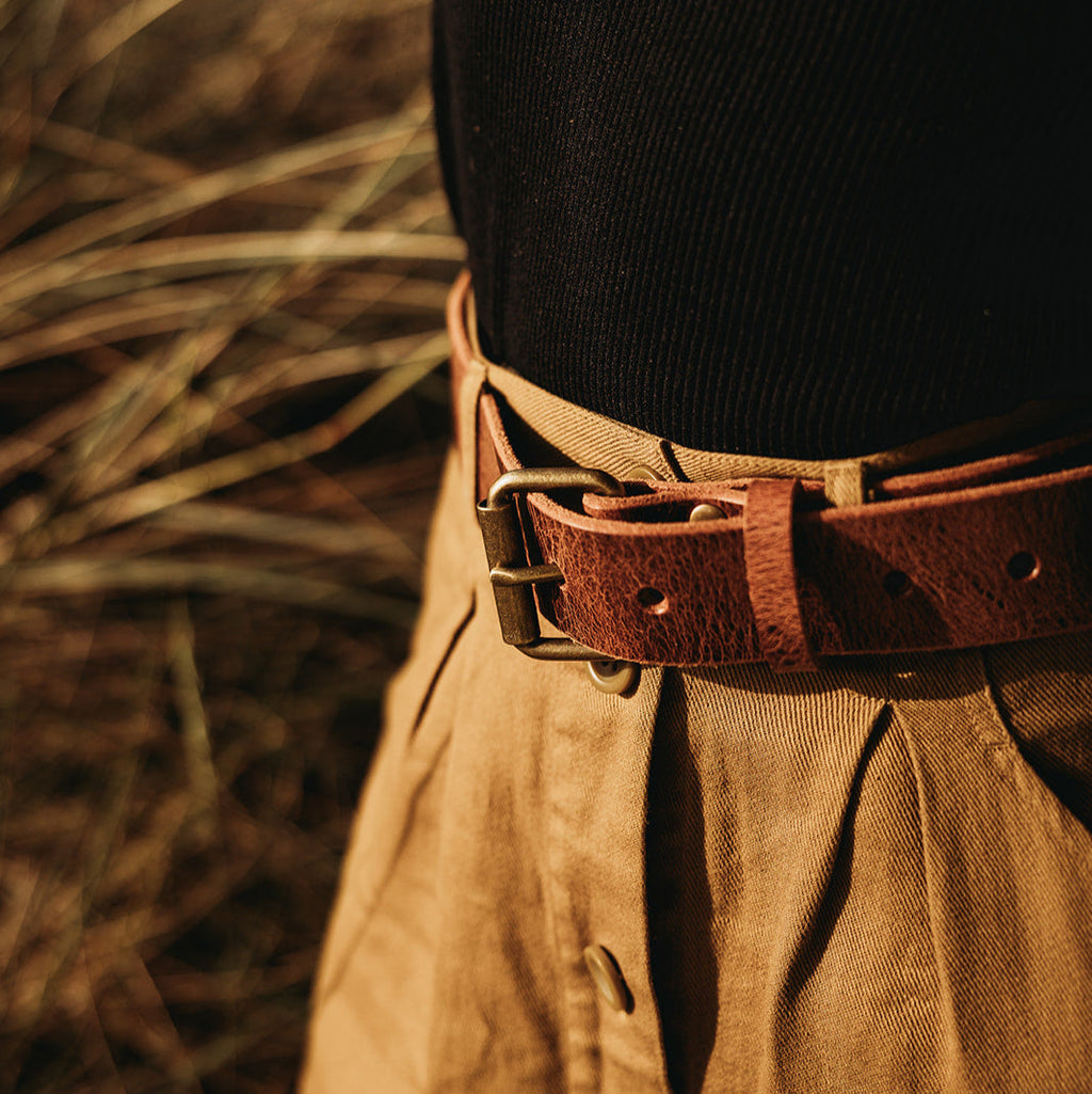 Leather Belt in Full Grain Vegetable Tanned