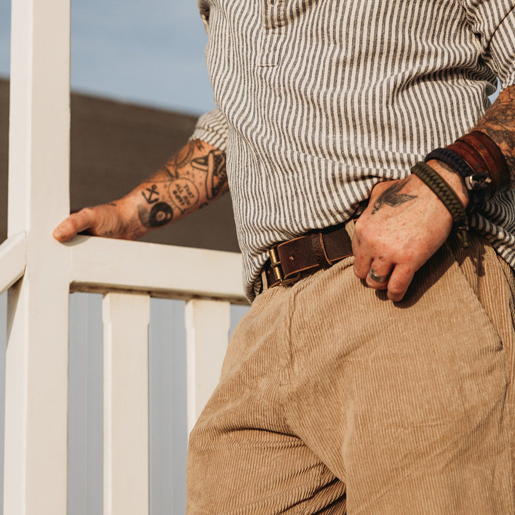 Leather Belt in Full Grain Vegetable Tanned