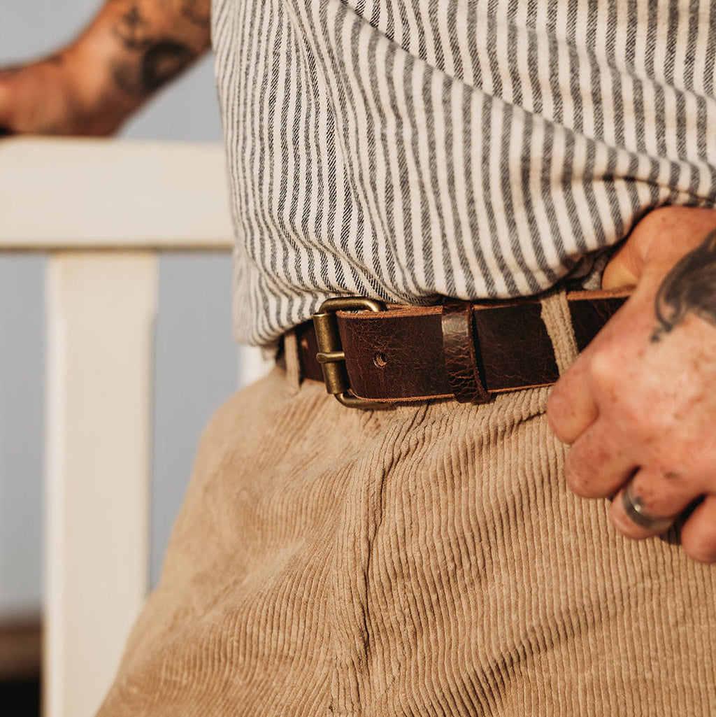 Leather Belt in Full Grain Vegetable Tanned