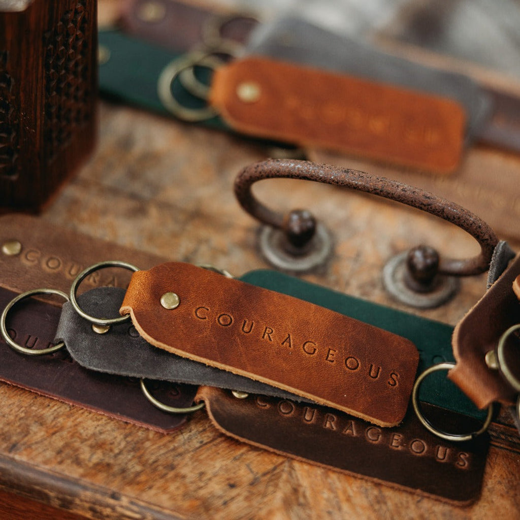 Encouraging Keyring with Bespoke Engraving