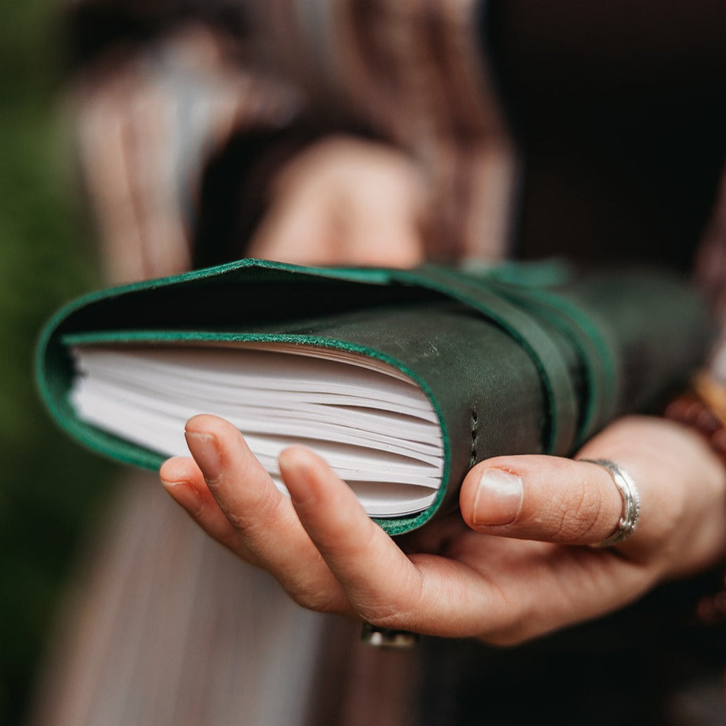 Evergreen Leather Journal