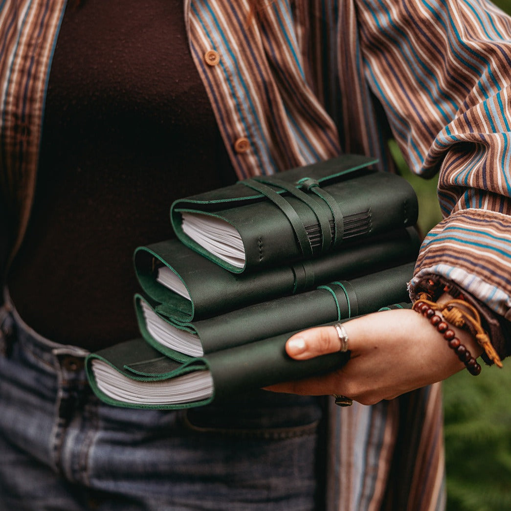 Evergreen Leather Journal