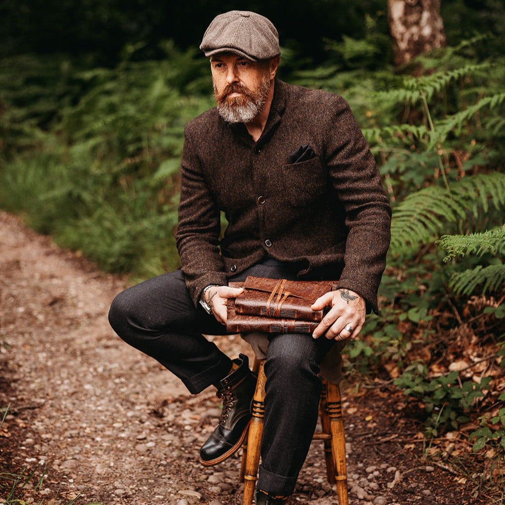 Walnut Botanical Leather Journal