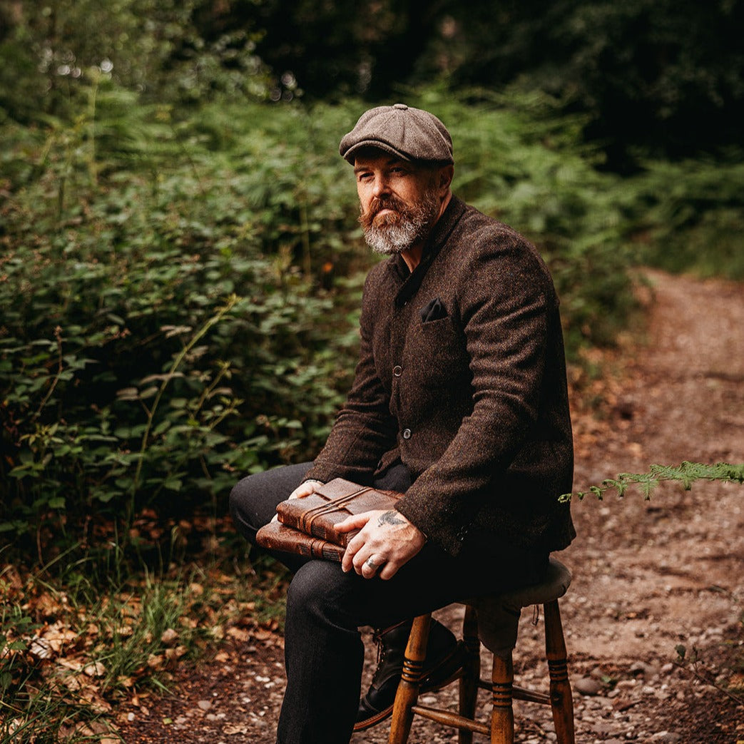 Walnut Botanical Leather Journal