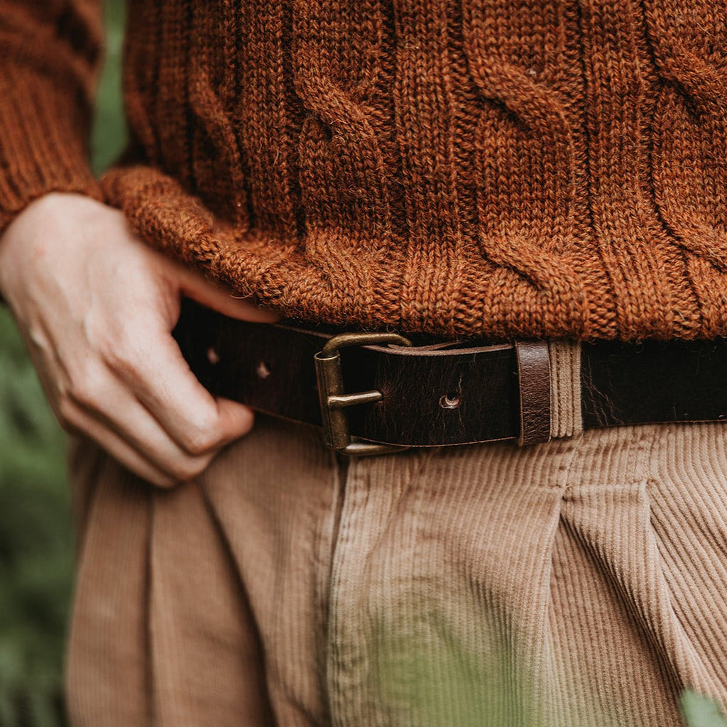 Leather Belt in Full Grain Vegetable Tanned