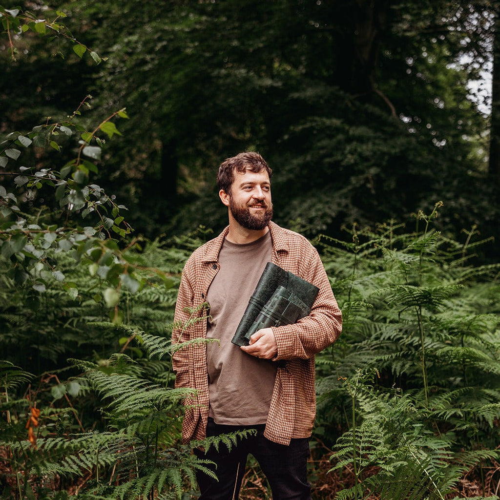 Evergreen Botanical Leather Journal