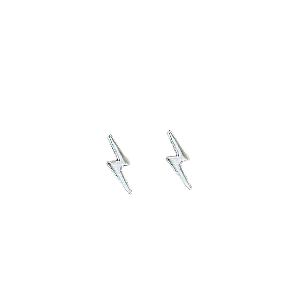 Lightning Bolt Sterling Silver Studs