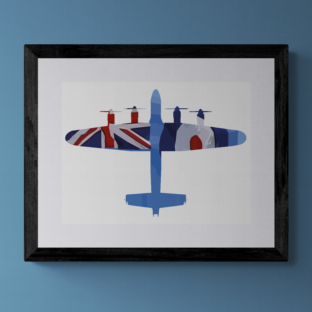 Lancaster RAF Ensign Print