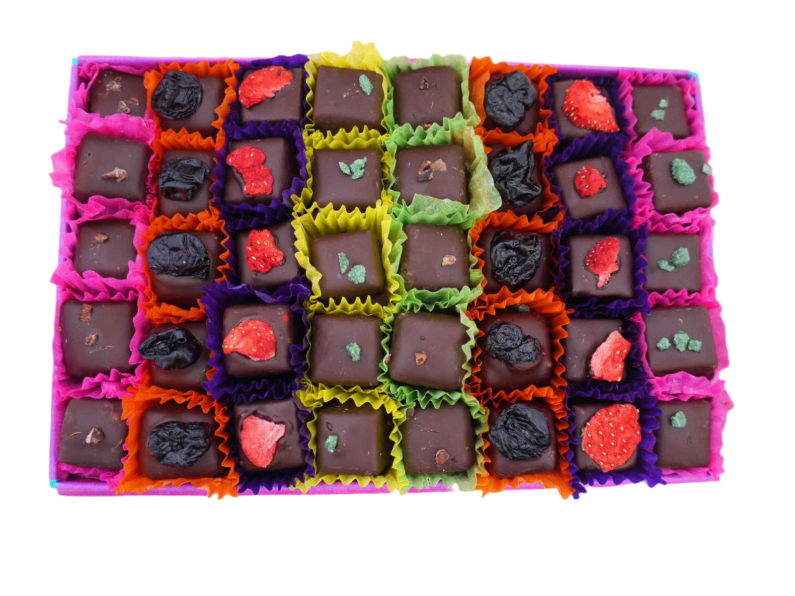 Dark Chocolate Selection Box Handmade Artisan Truffles and Ganaches