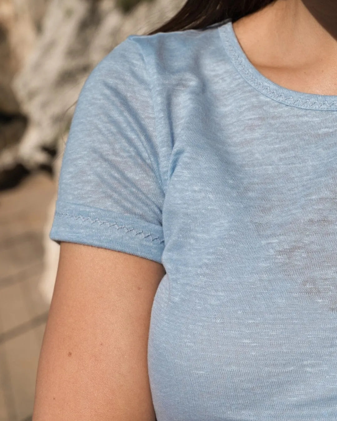 Women's Linen T-Shirt 100 Percent Linen