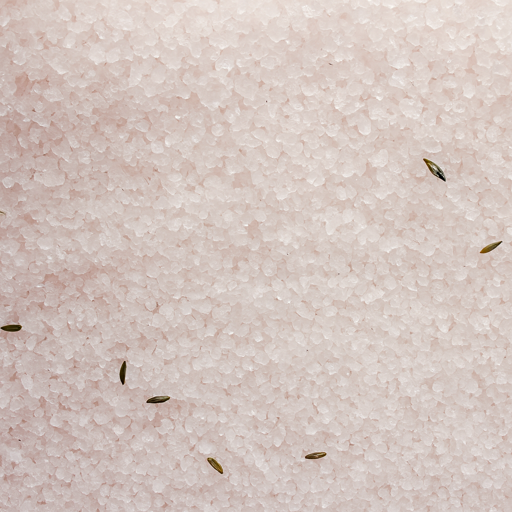 Happy Birthday Luxury Himalayan Bath Salts with Lavender, Jojoba Essential Oils with Lavender Seeds