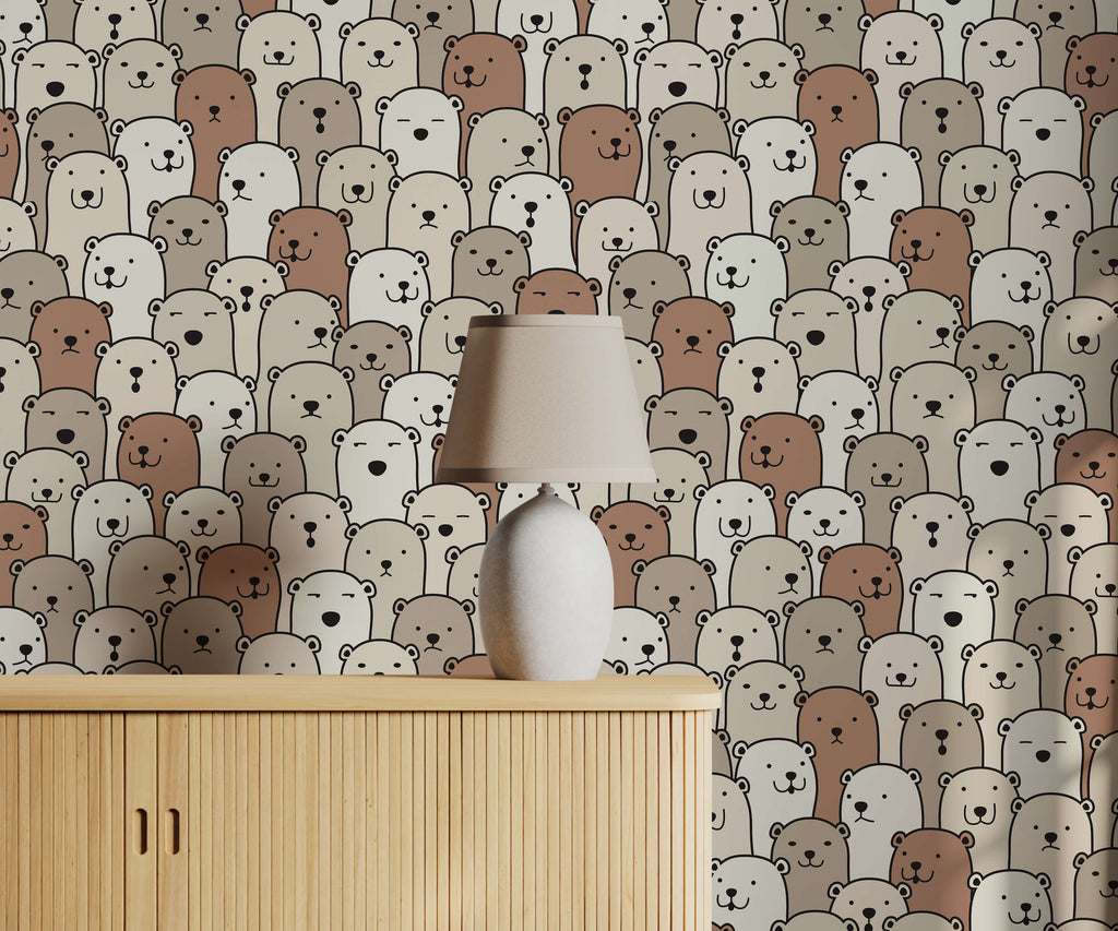 Layton Children's Bear Wallpaper