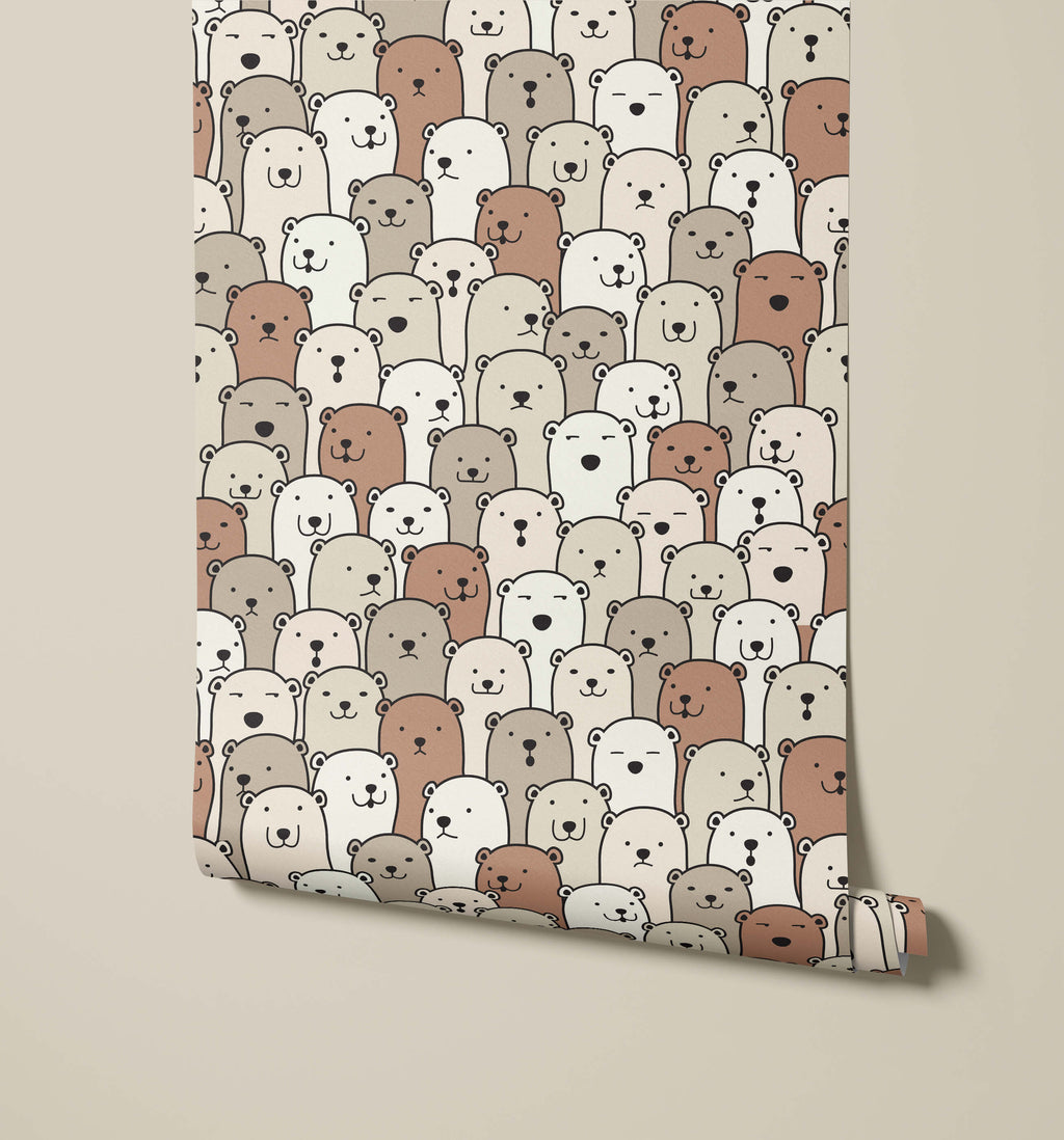 Layton Children's Bear Wallpaper