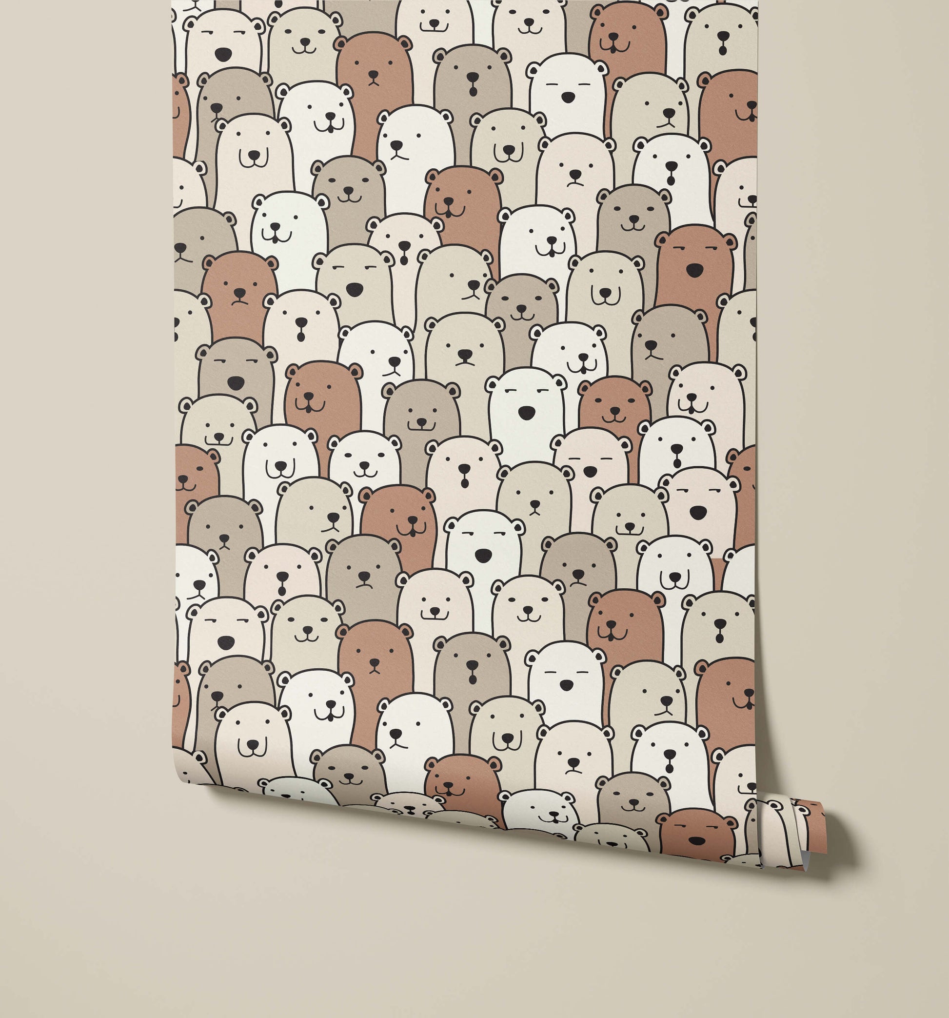Layton Children's Bear Wallpaper