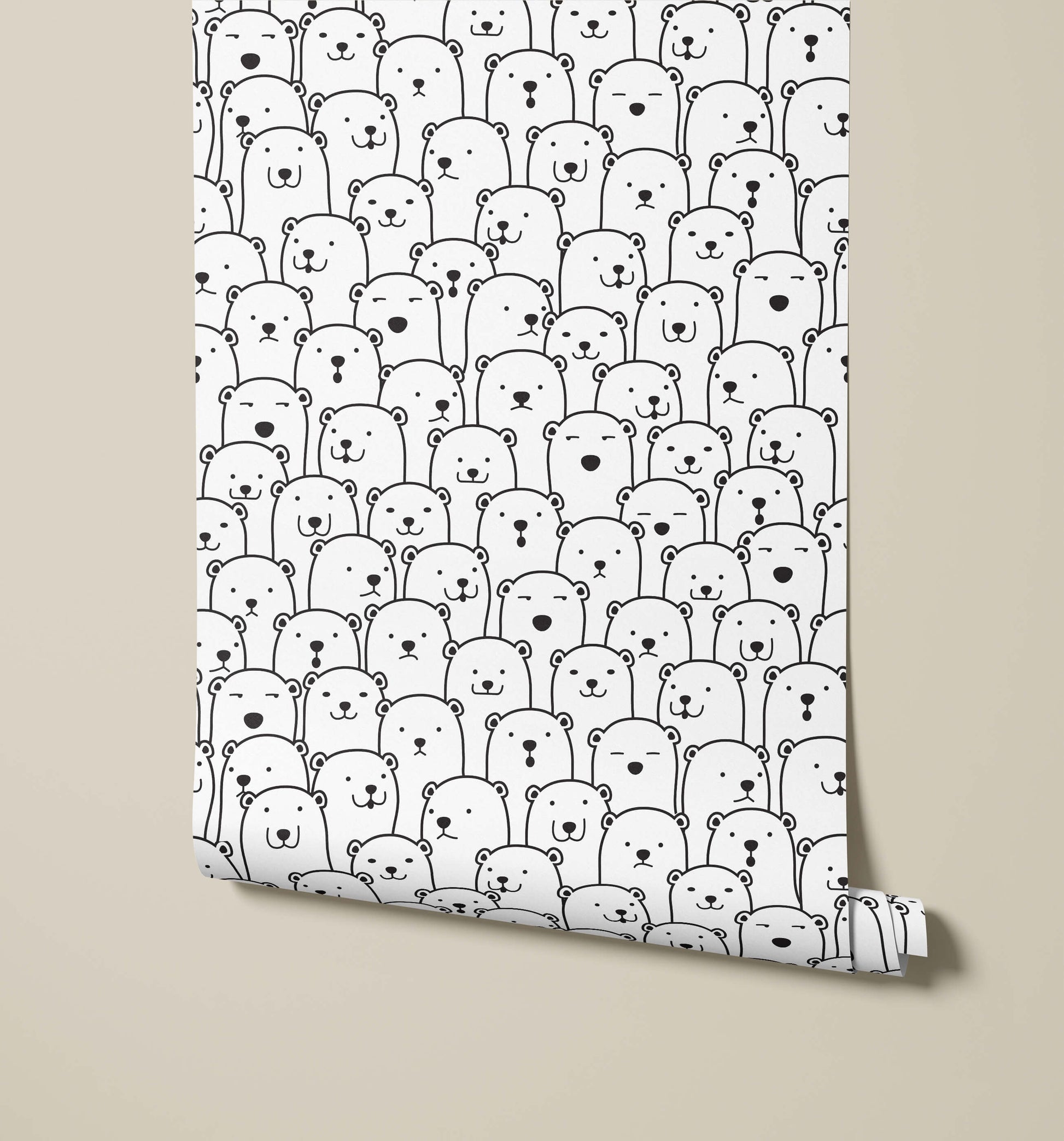 Layton Children's Bear Wallpaper