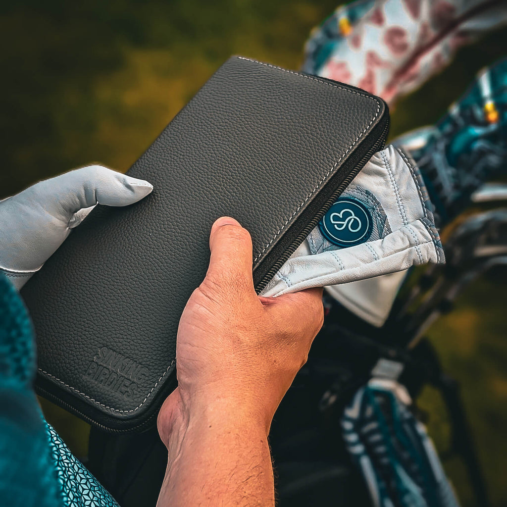 Premium Leather Golf Glove Case