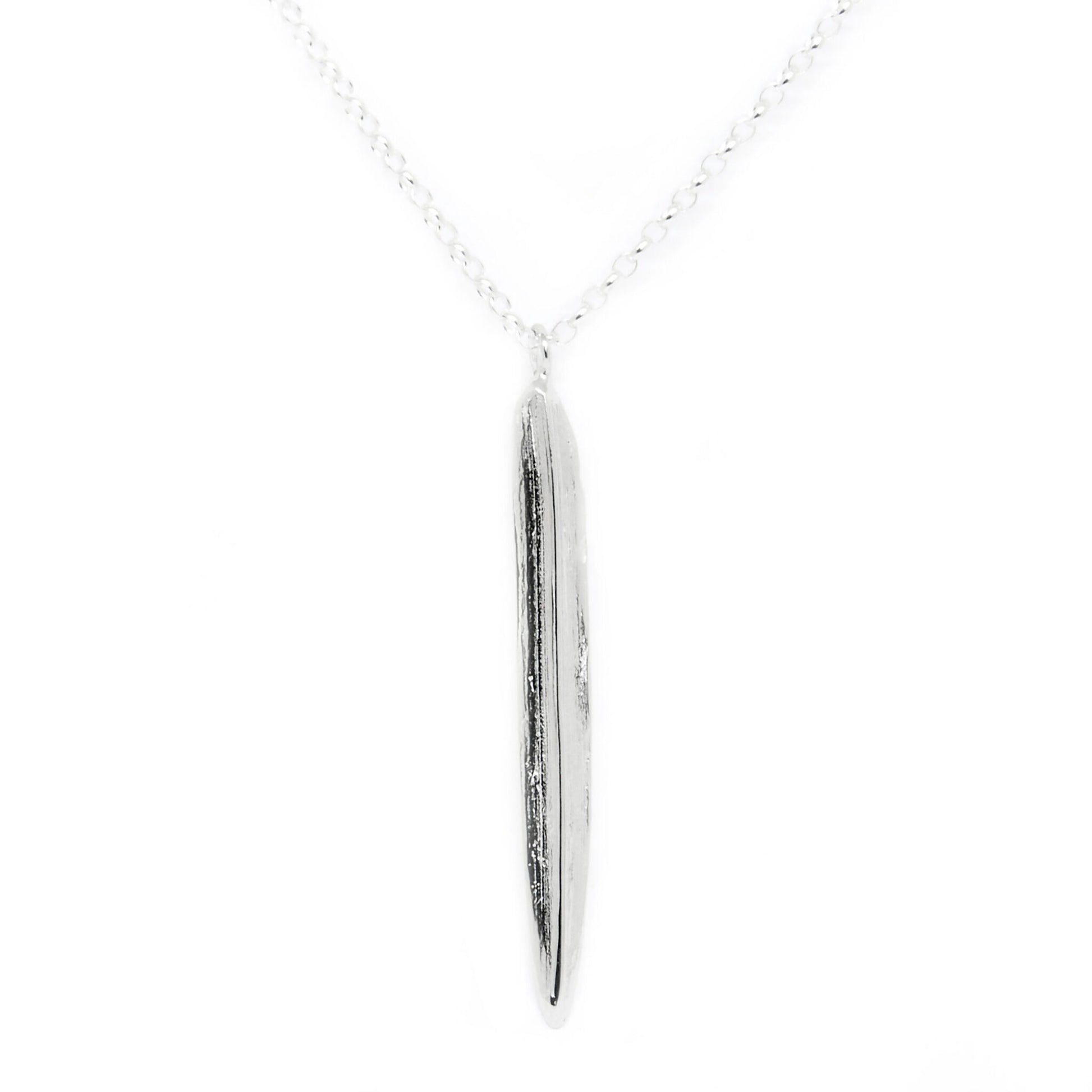 Spring Collection Leaf Necklace – Handcrafted 925 Silver by Agnes Veski Jewellery at www.brixbailey.com