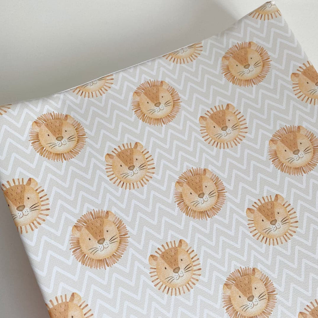 Anti-Roll Wedge Changing Mat - Lion Print