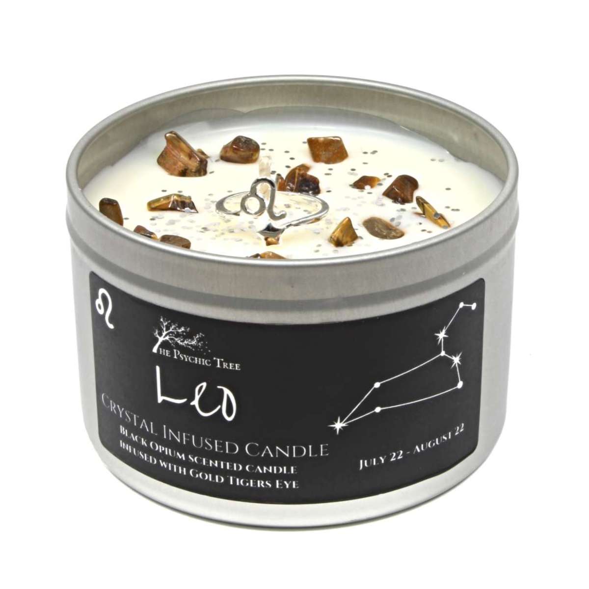 Leo Crystal and Jewellery Scented Zodiac Candle