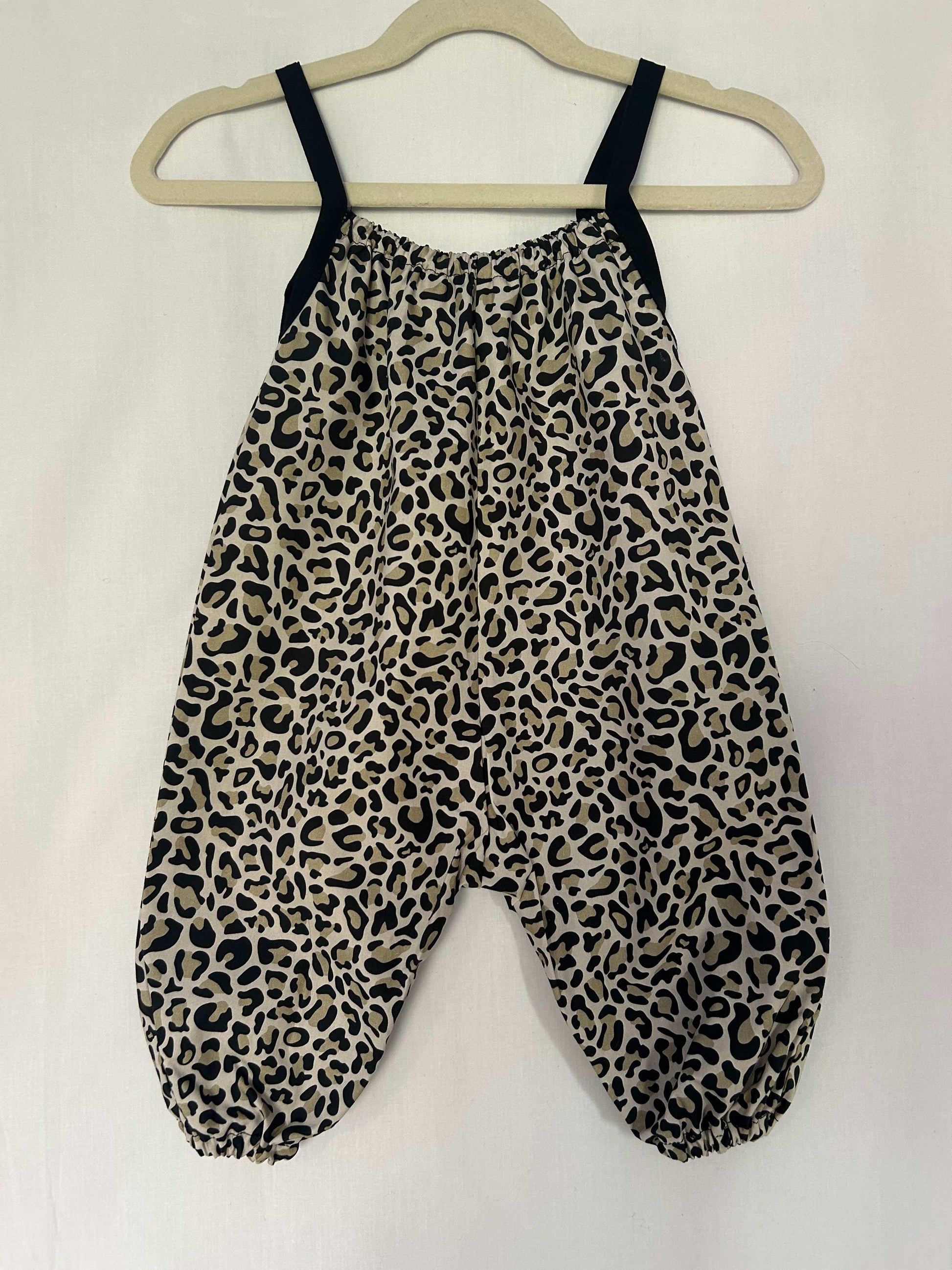 Leopard Print Cotton Romper for Kids