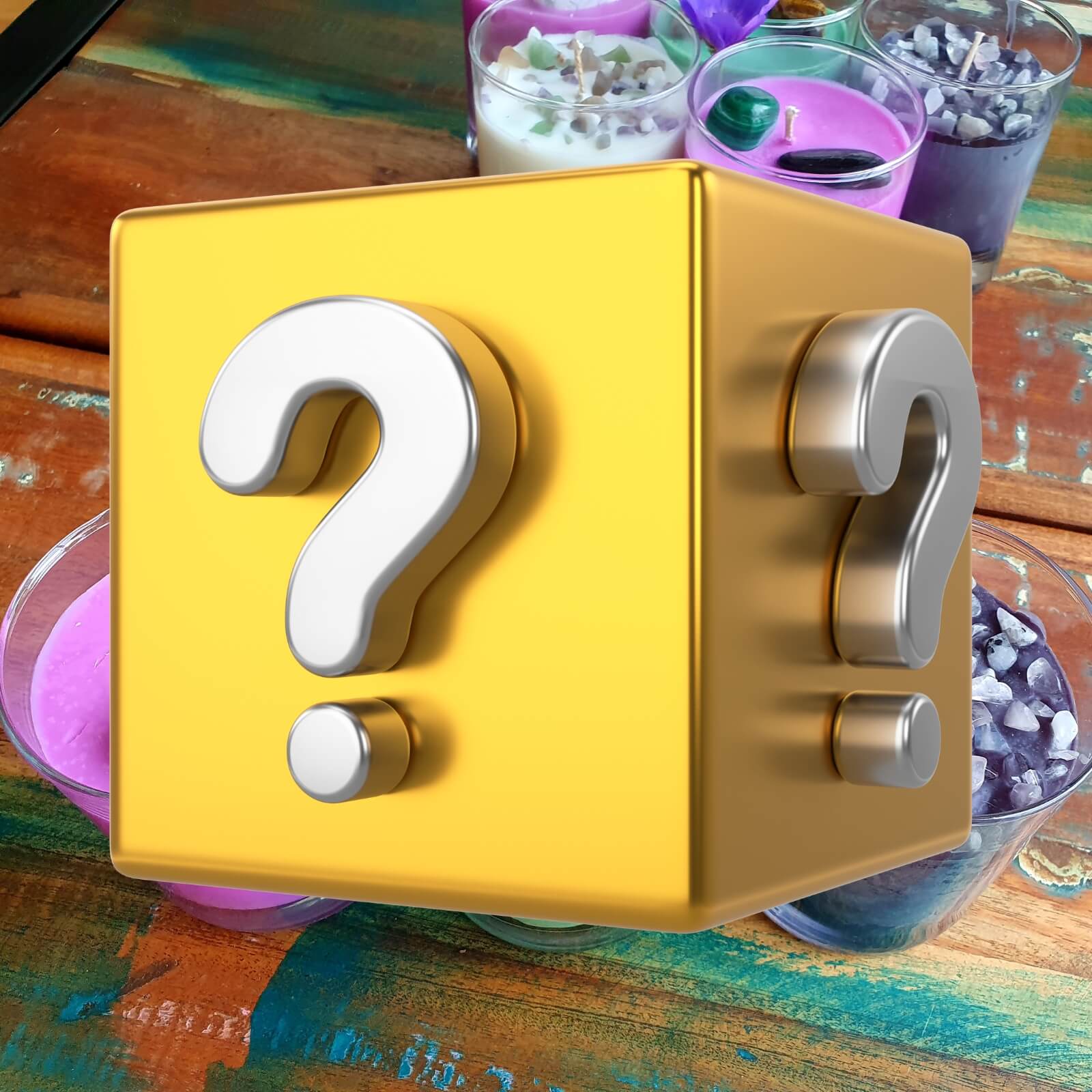 Mystery Crystal Infused Scented Candle