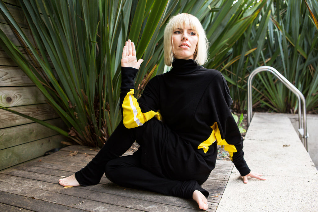 Golden Winged Cacique Lounge Dress