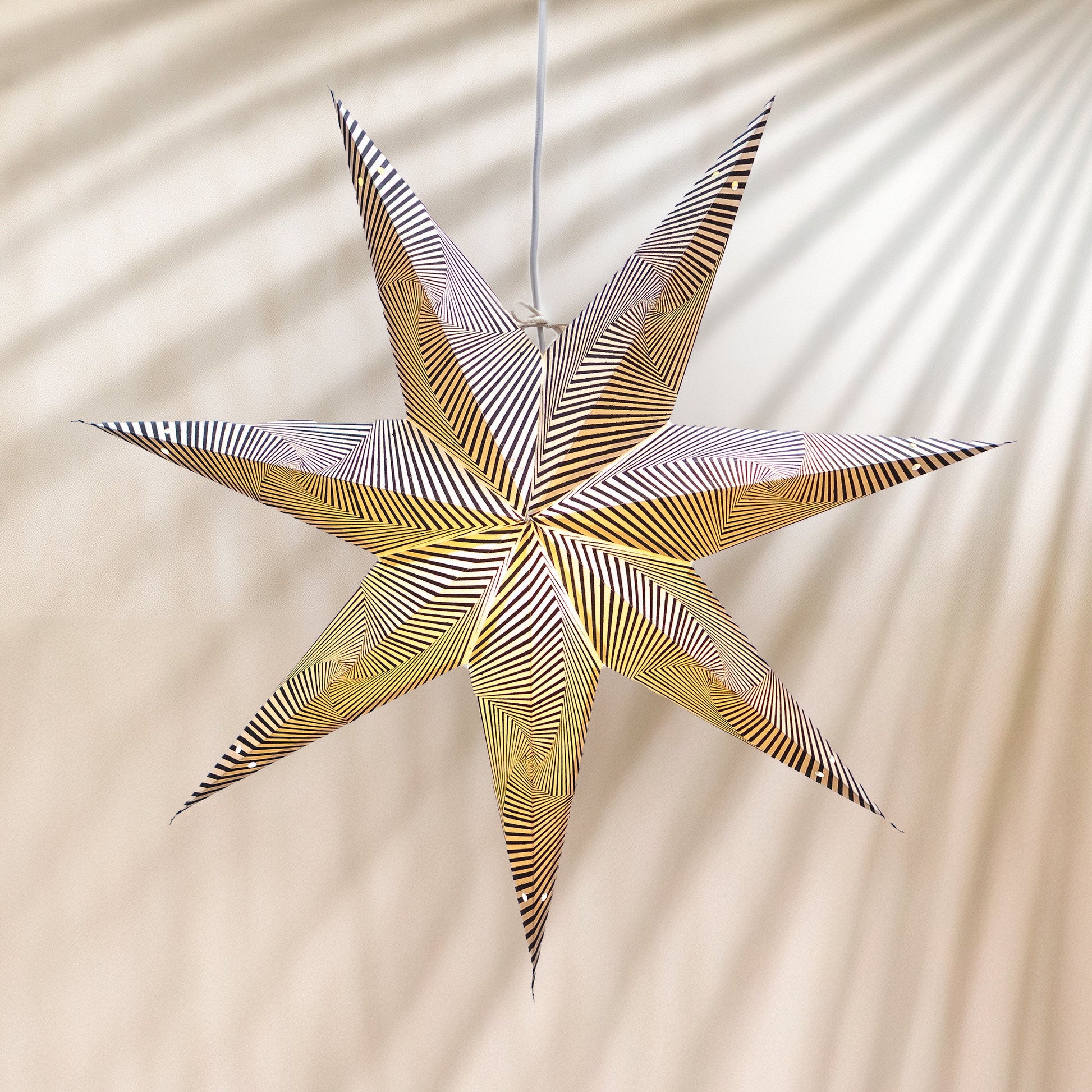 Monochrome Star Paper Lantern 60cm