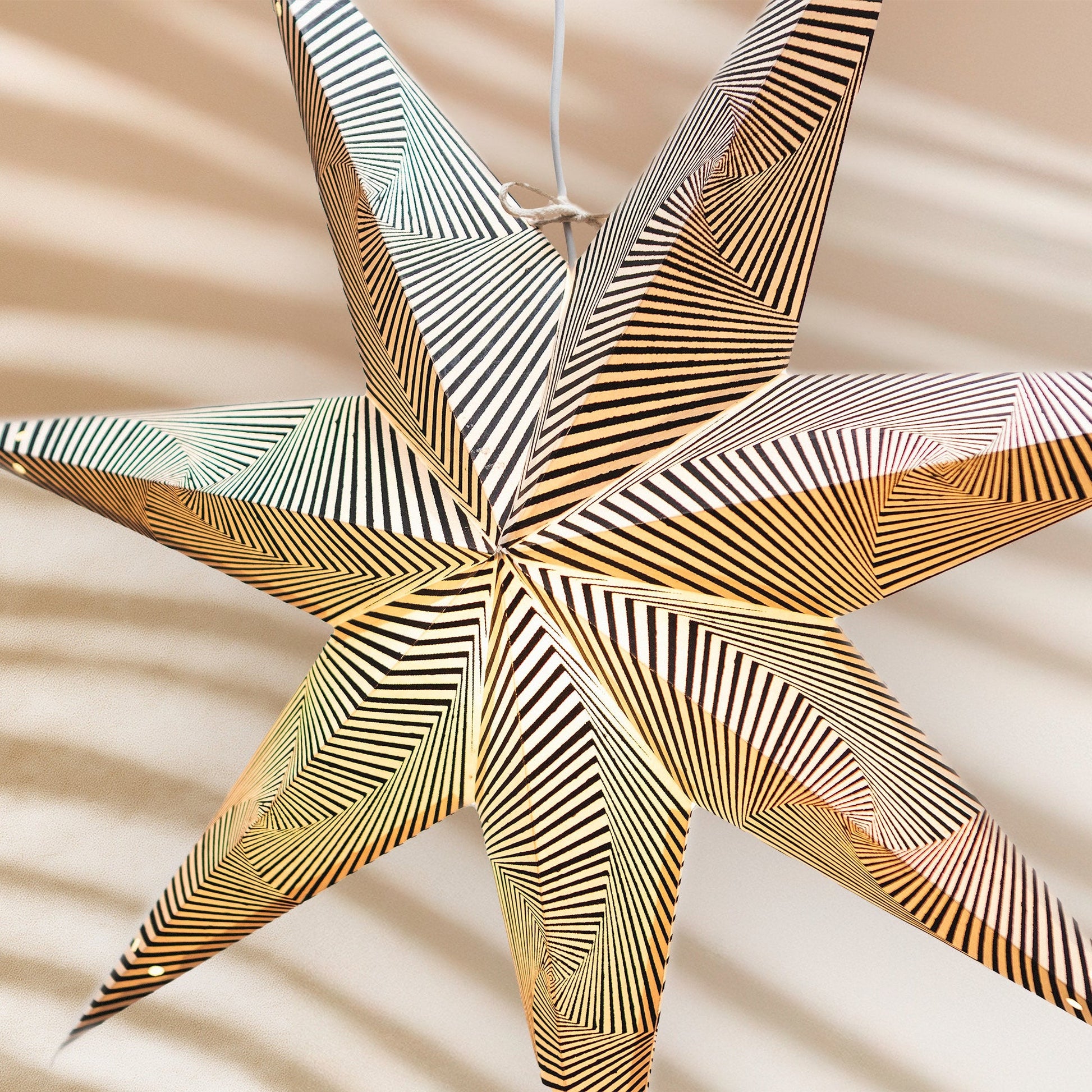 Monochrome Star Paper Lantern 60cm