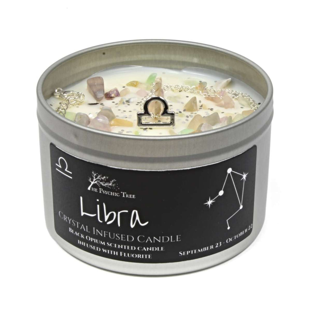 Libra Crystal and Jewellery Scented Zodiac Candle