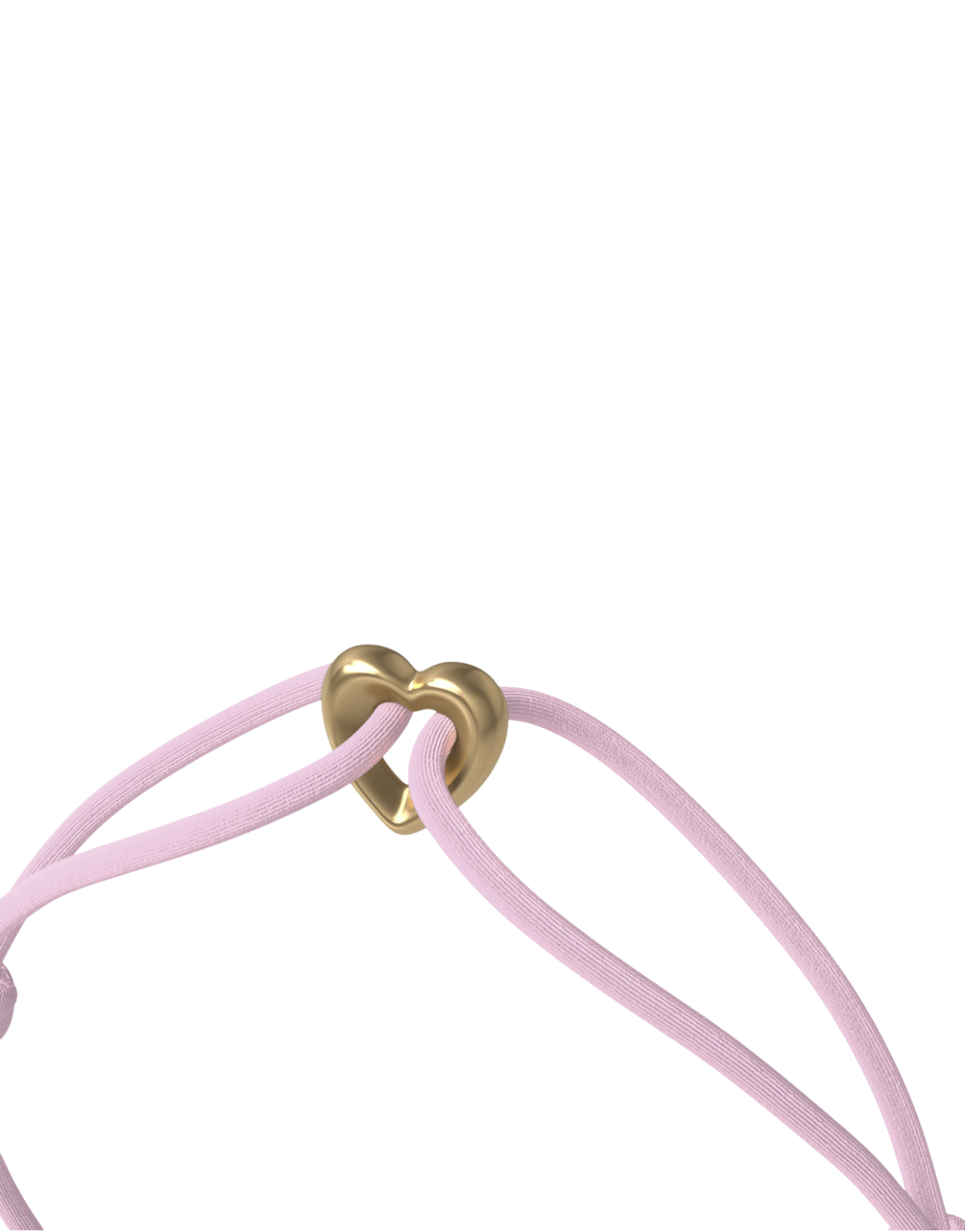 Golden Heart Cord Bracelet