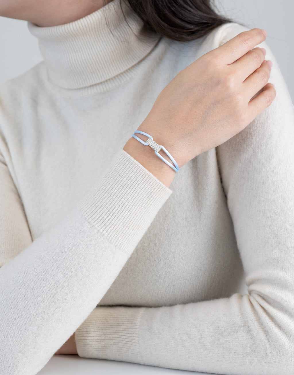 Regent Cord Bracelet in Sterling Silver