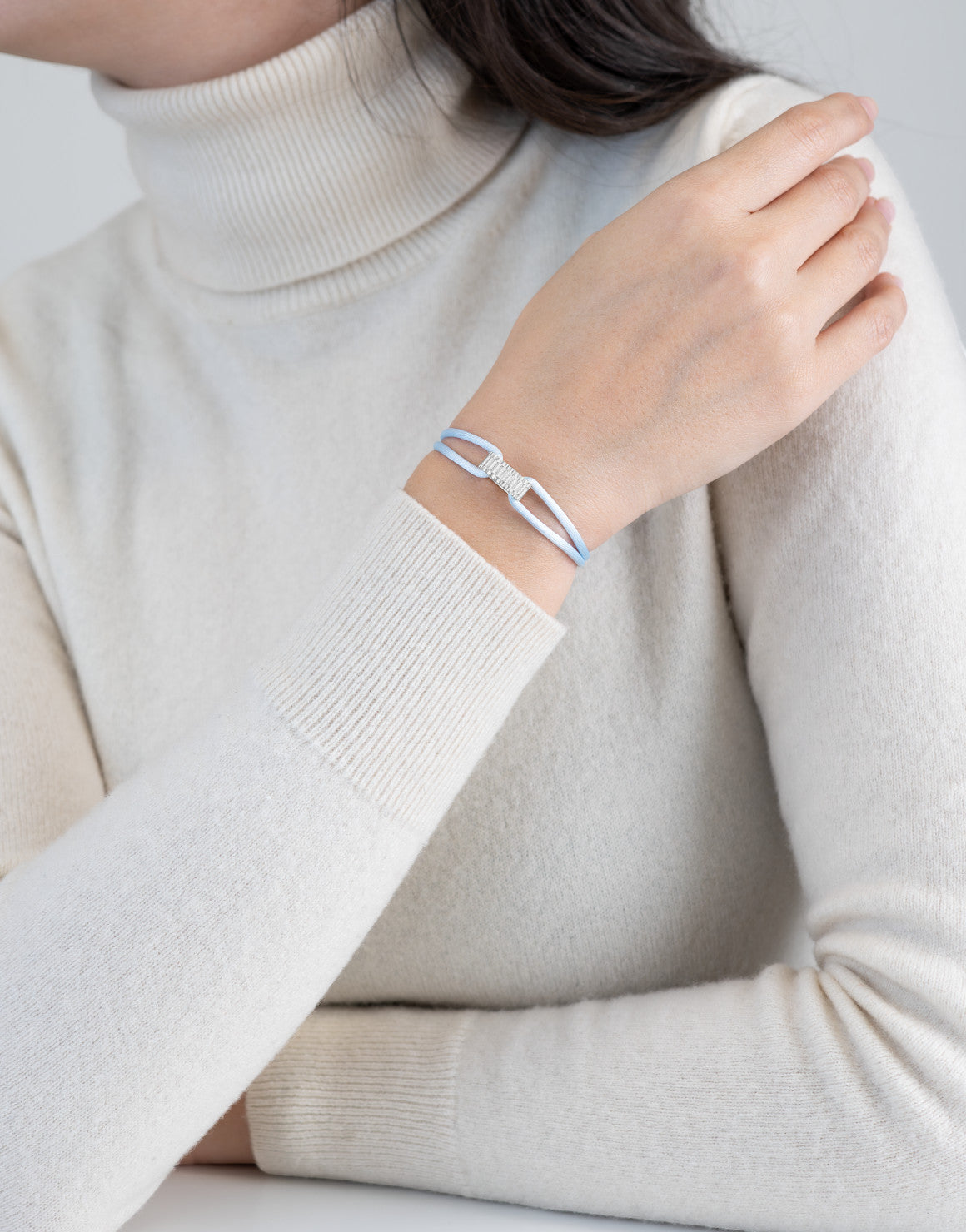 Regent Cord Bracelet in Sterling Silver