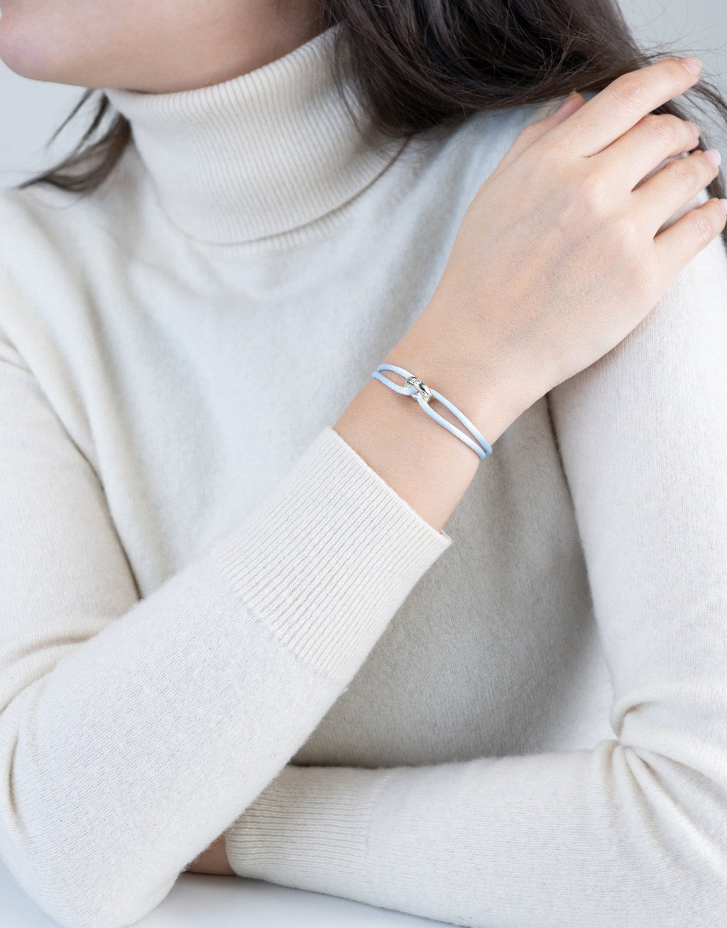 Silver Soho Diamond Cord Bracelet