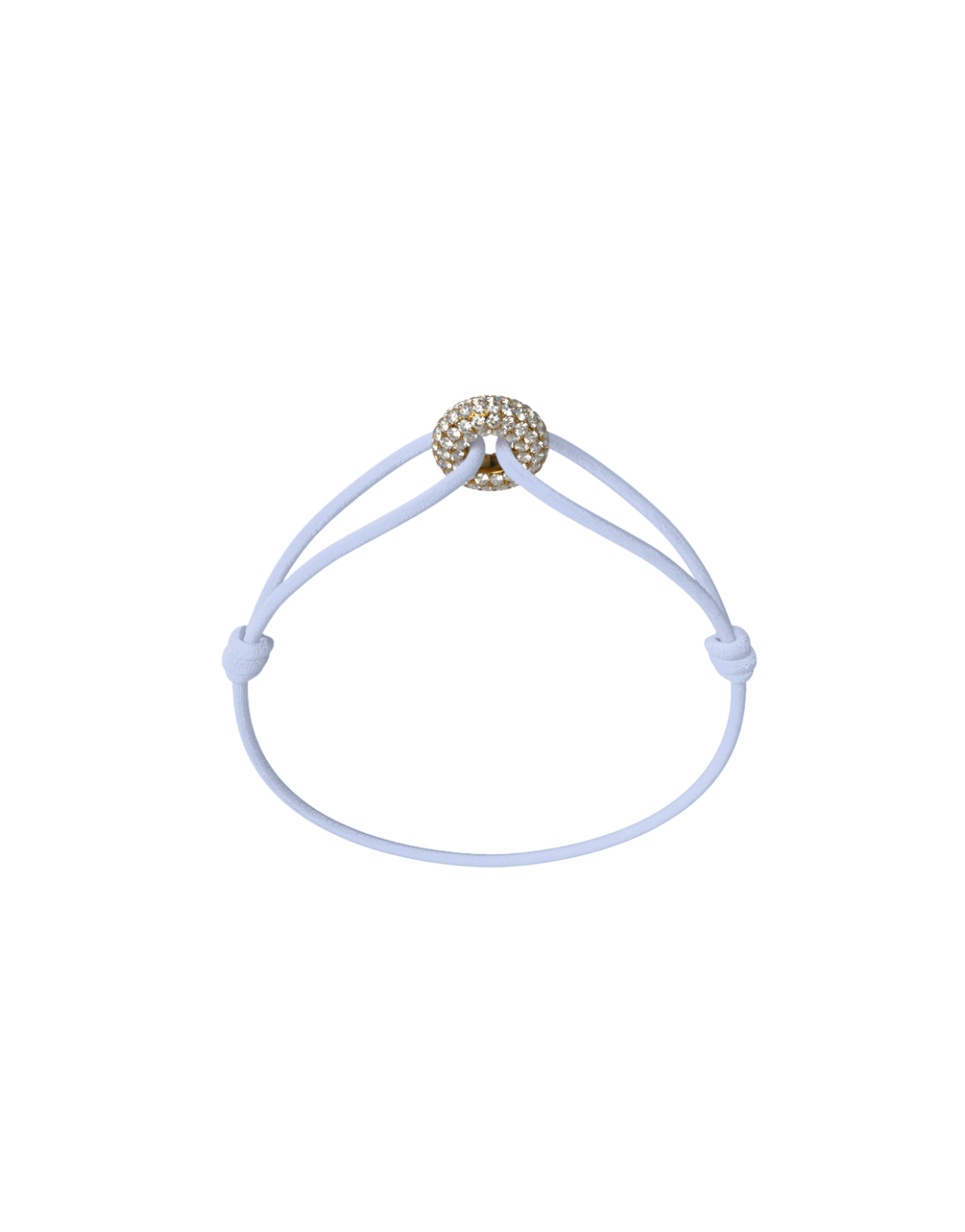 Mini Golden Soho Pave Cord Bracelet