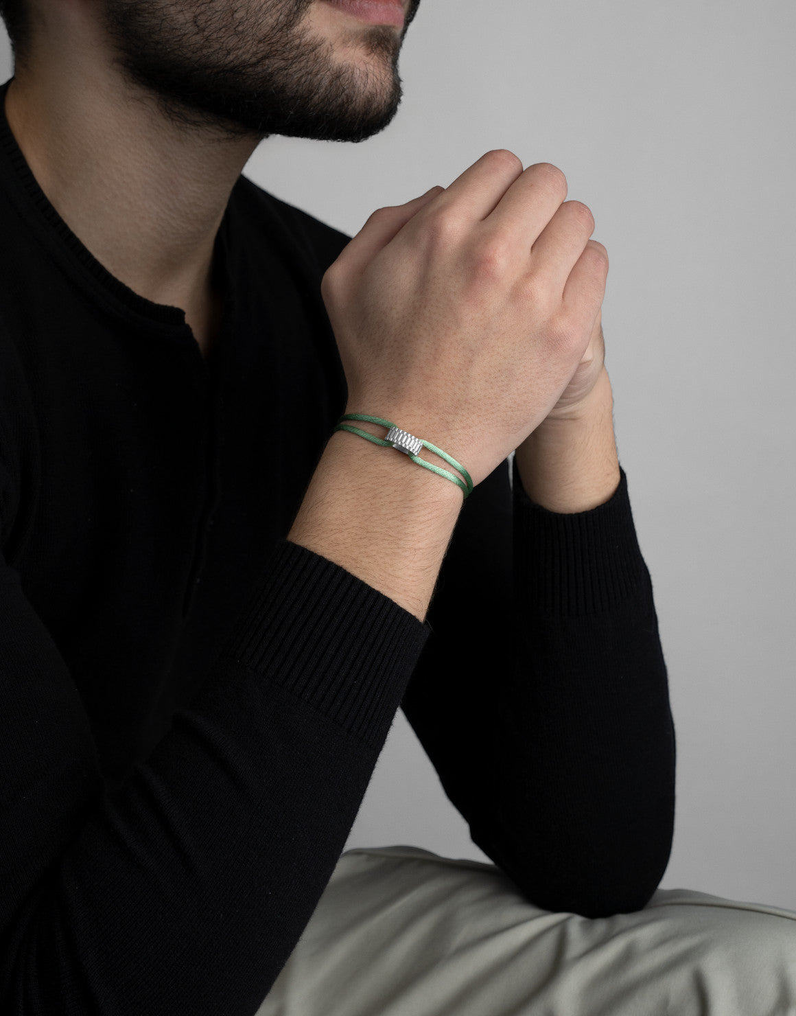 Regent Cord Bracelet in Sterling Silver