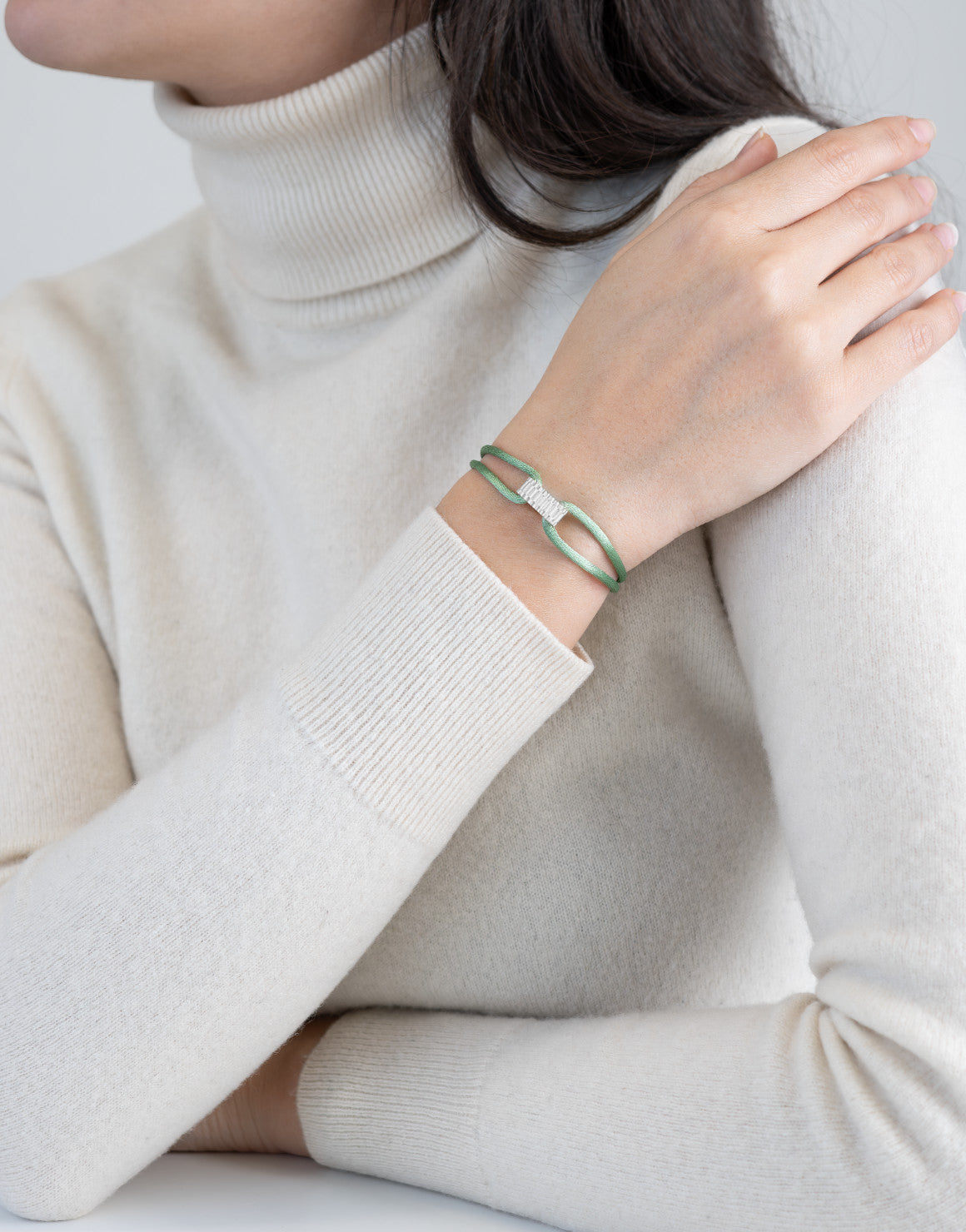 Regent Cord Bracelet in Sterling Silver