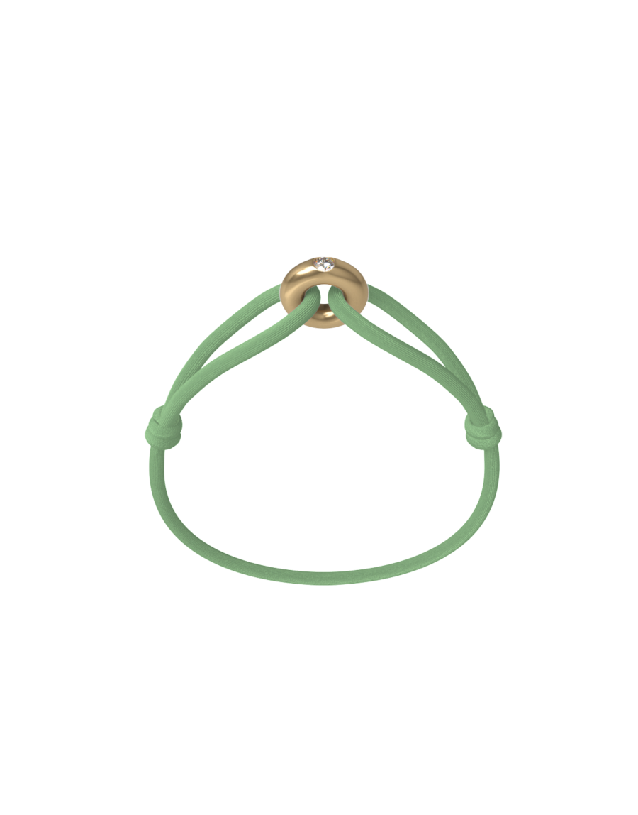 Golden Diamond Cord Bracelet