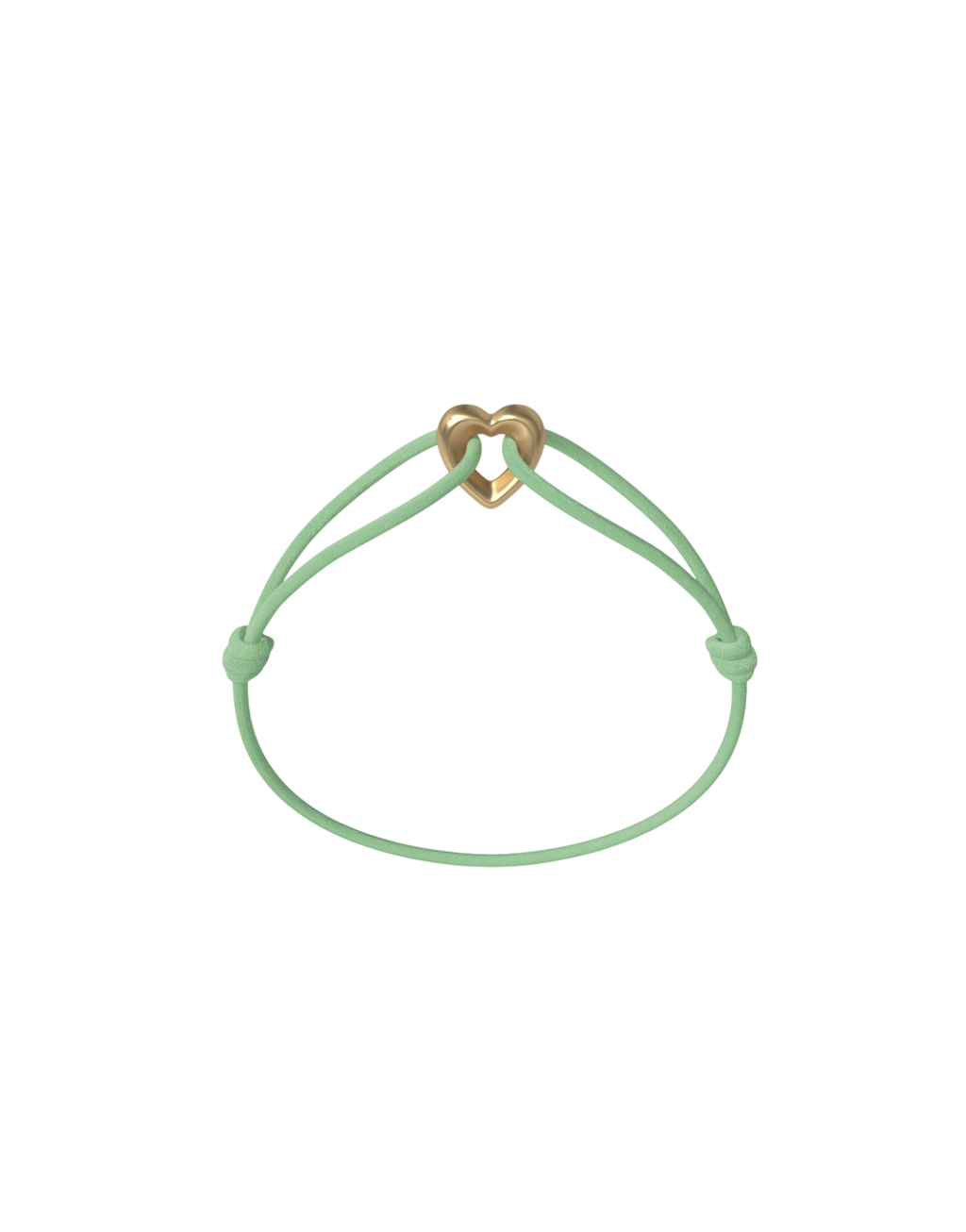 Golden Heart Cord Bracelet