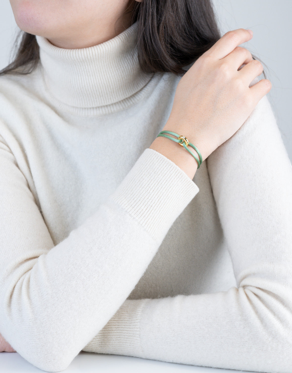 Golden Diamond Cord Bracelet