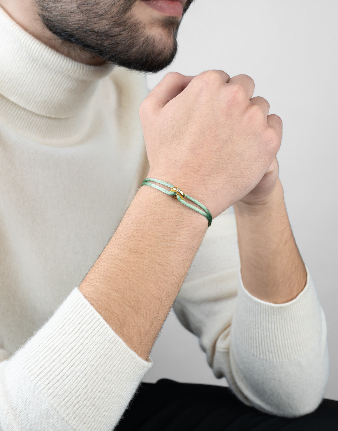 Golden Diamond Cord Bracelet