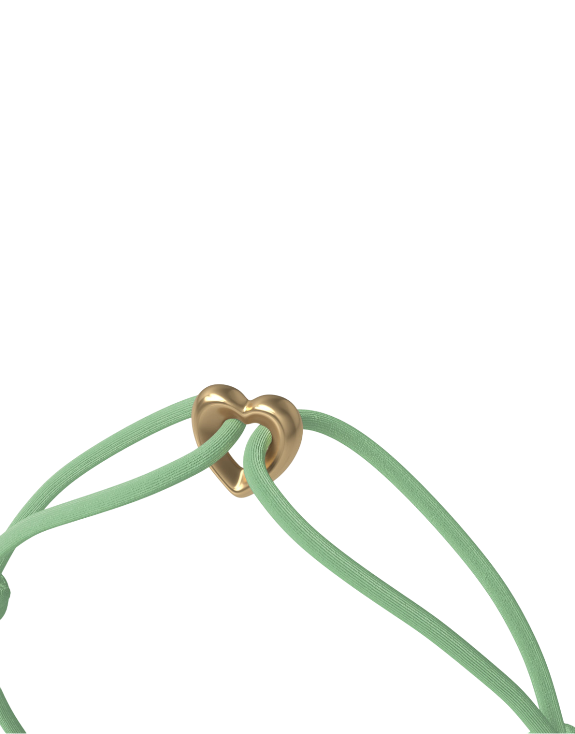 Golden Heart Cord Bracelet