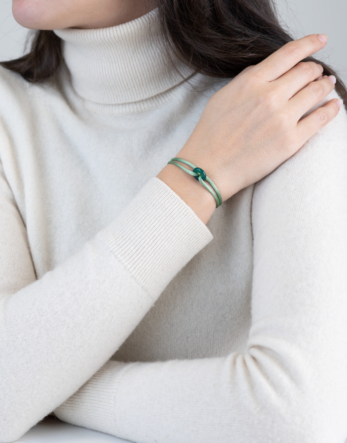 Green Soho Cord Bracelet
