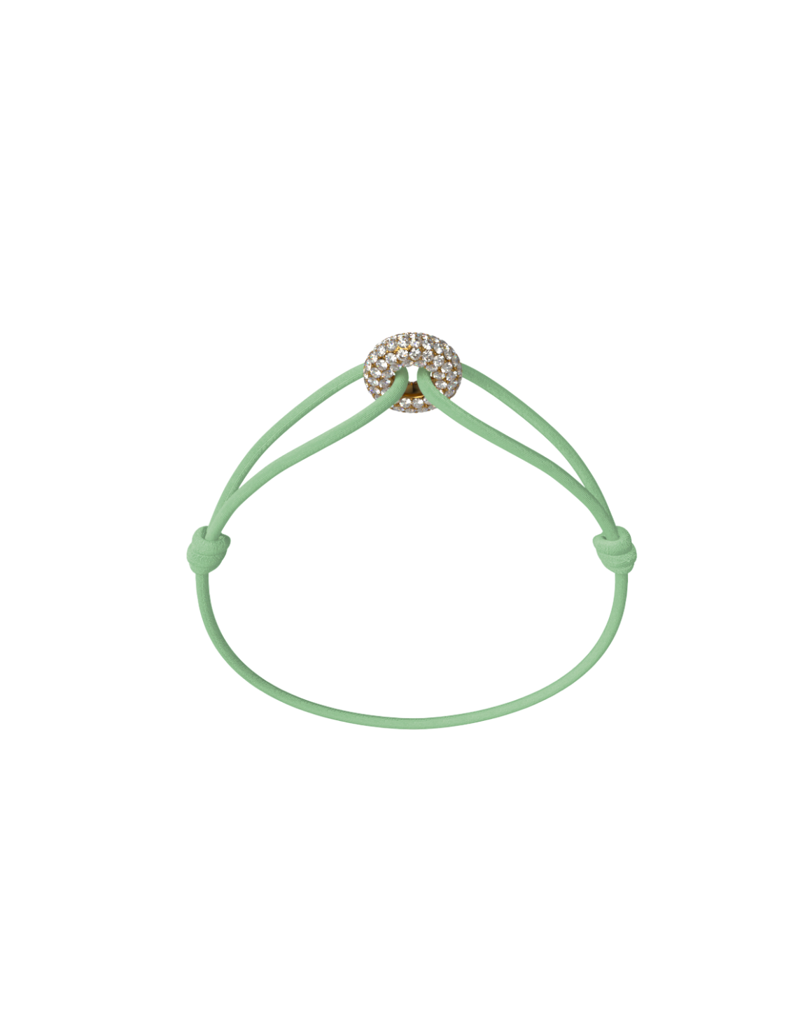 Mini Golden Soho Pave Cord Bracelet