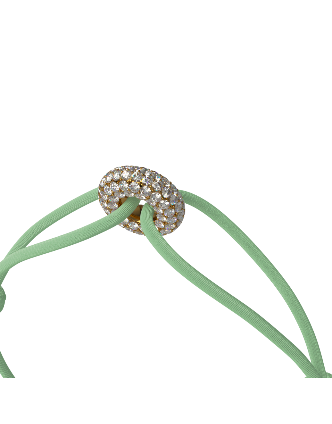 Mini Golden Soho Pave Cord Bracelet